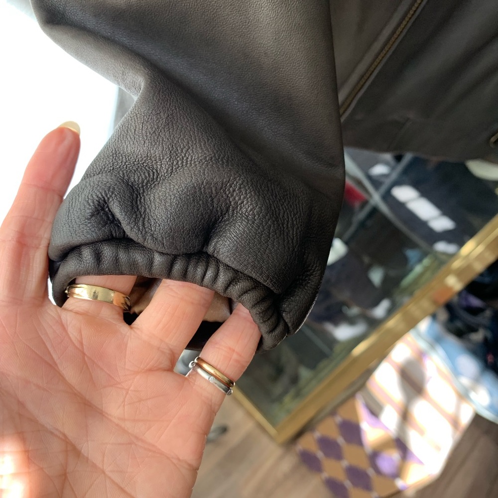 Doma Gray Leather Jacket - image 8